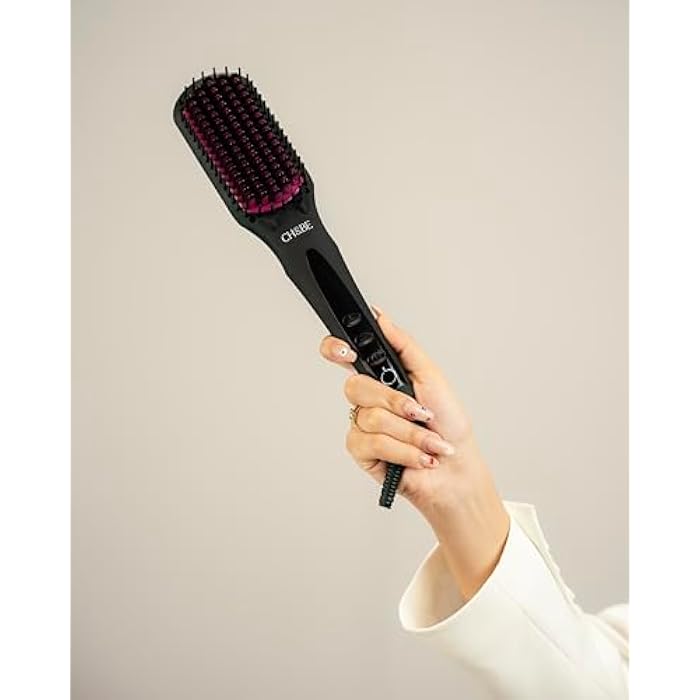 CH&BE Ionic Brush | Healthy and fast daily straightening | Temperature 170?450F | Auto shut off after 60 minutes | Anti-tangle nano comb | Dual ion generator | PTC hair protection technology - Image 4